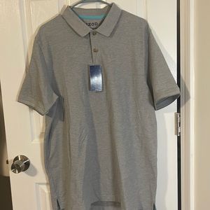 Izod Advantage Polo Shirt Men’s Size Large Gray Color.